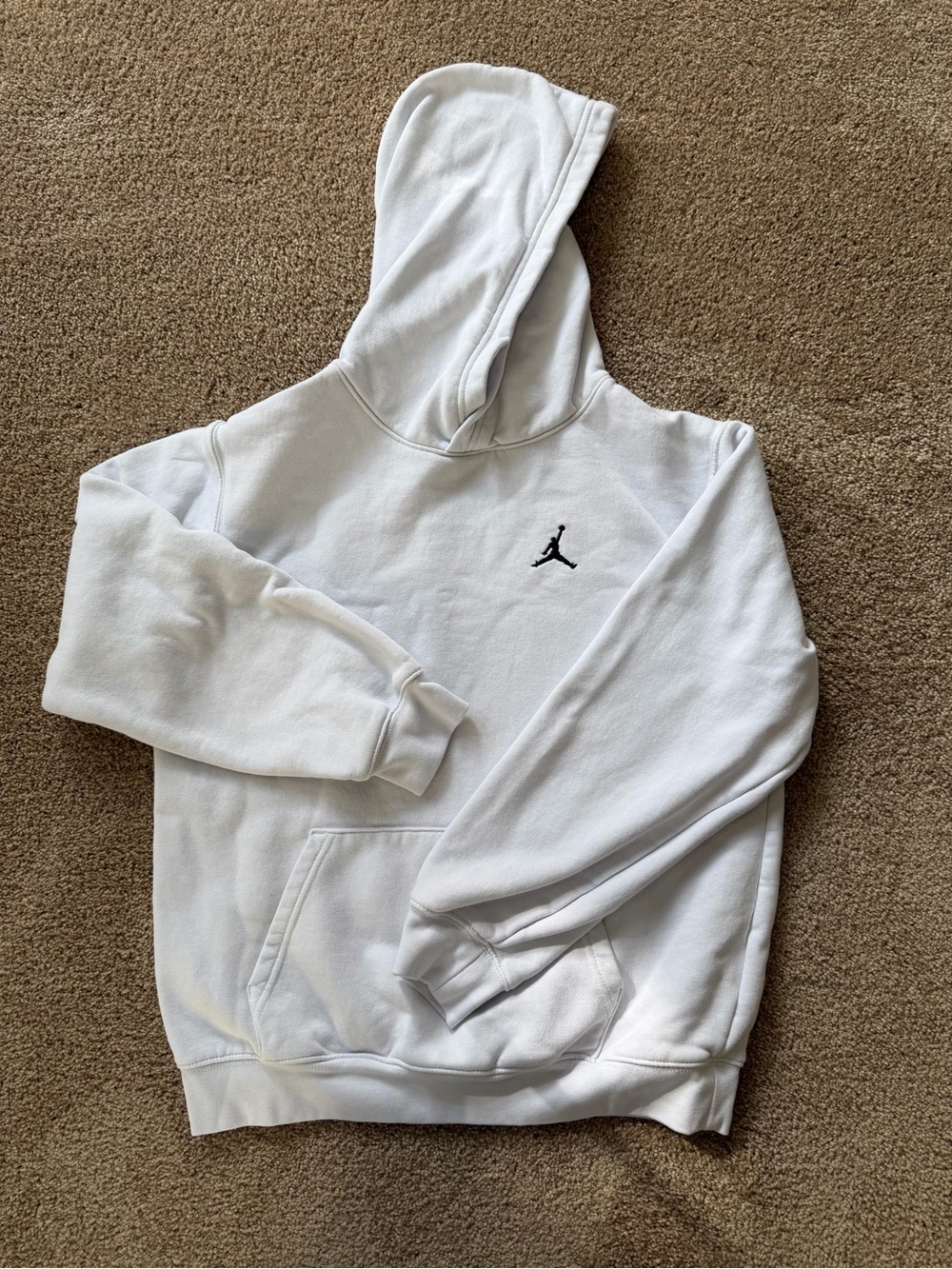 Jordan Youth White Hoodie